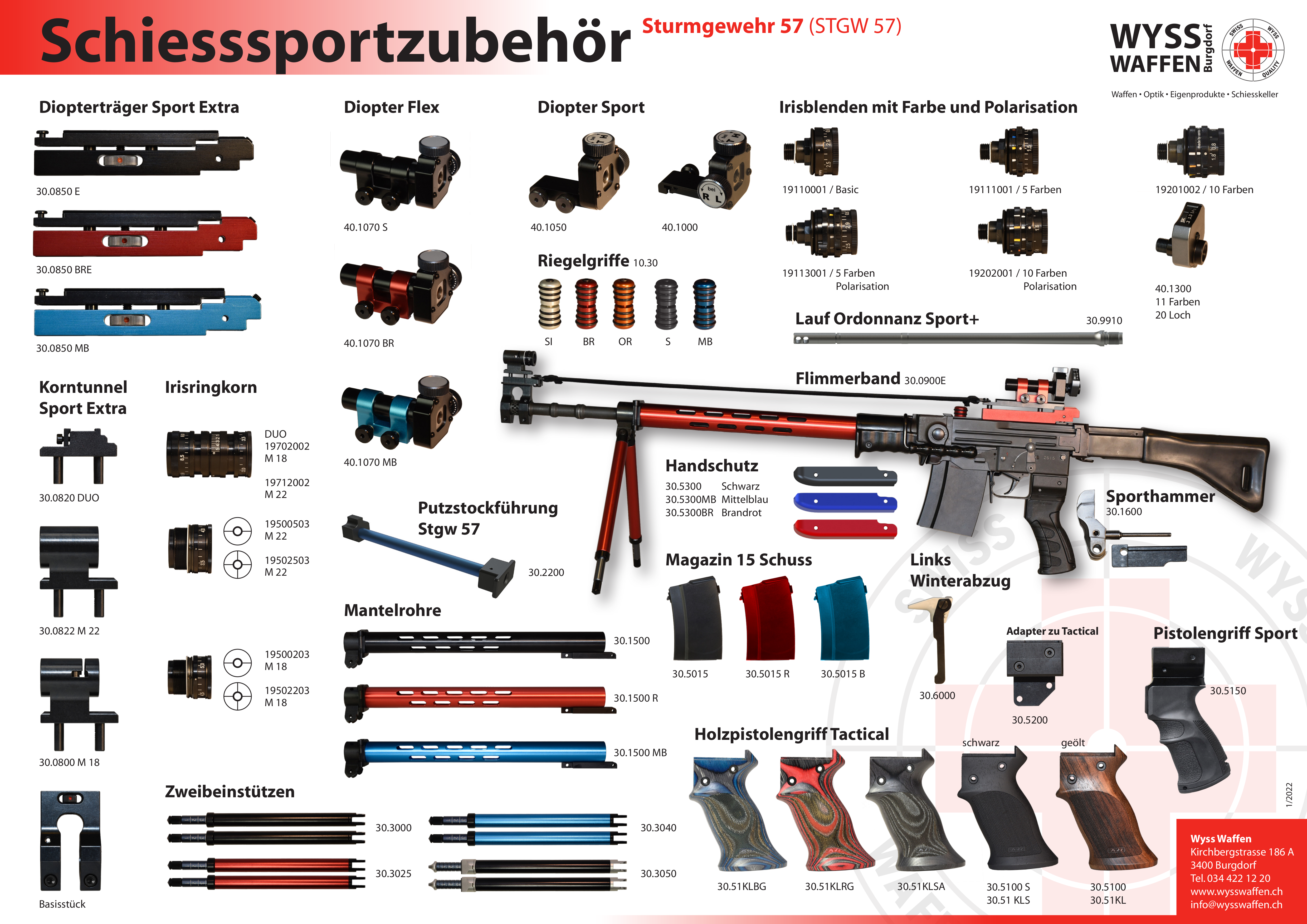 Waffen Wyss Kit de nettoyage tube de gaz SIG 55X / PE90