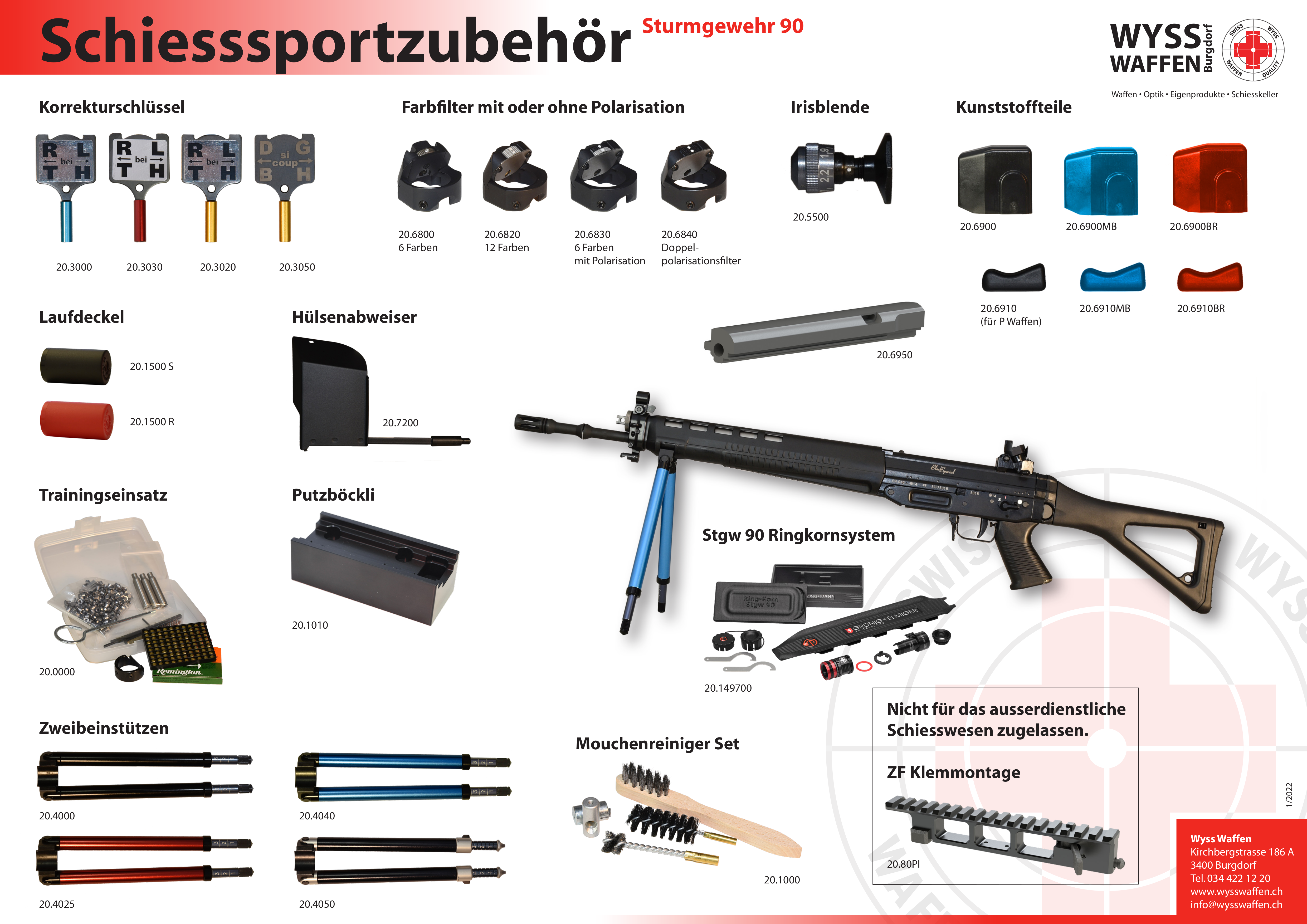 Waffen Wyss Kit de nettoyage tube de gaz SIG 55X / PE90